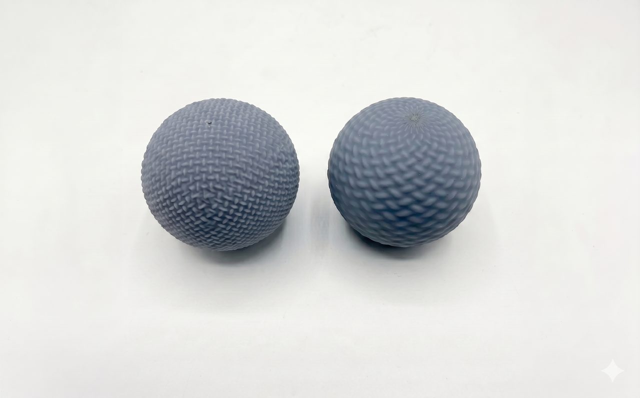 Spheres with custom printed surface textures